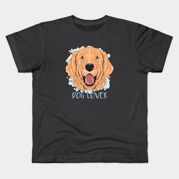 Labrador retriever dog lover Kids T-Shirt by AdriaStore1